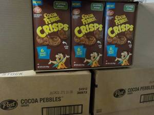 3 Cases Post Cocoa Pebbles Crisps...