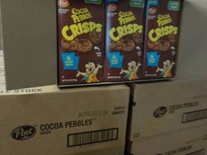 3 Cases Post Cocoa Pebbles Crisps...