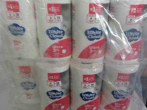 48 Rolls White Cloud Ultra 3 Ply To...