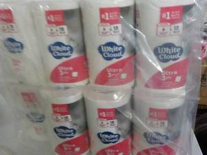 48 Rolls White Cloud Ultra 3 Ply To...