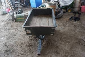 lot 17 image: Precision Products Big Hog 4 Tilt Bed Garden Utility Trailer