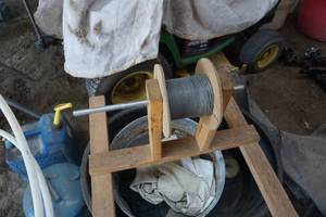lot 94 image: Wire Feed Welder Holder and Reel With Spool of Wire