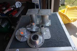 lot 74 image: Lot of Pedestal Boat Seat Collars and Mounts