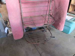 lot 196 image: Heavy metal rack 24 wide 74 tall...