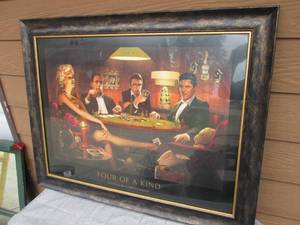lot 2 image: 4 of a kind art Elvis and Marilyn p...