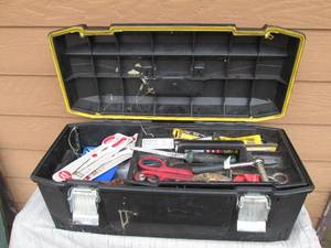 lot 14 image: Tool box full of hardware, fastener...
