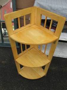 lot 17 image: Corner shelf 34 tall...