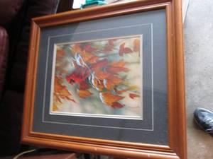 lot 50 image: Framed nature scene...