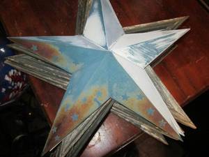 lot 67 image: Lot of metal stars, many with weat...