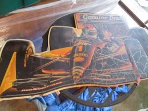 lot 75 image: Metal MGD sign 39 wide...
