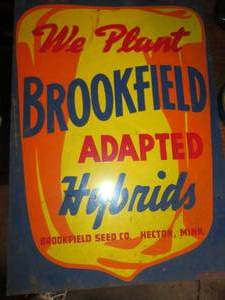 lot 80 image: Metal seed sign...