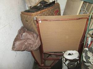 lot 106 image: Corner lot of outdoor chairs, table...