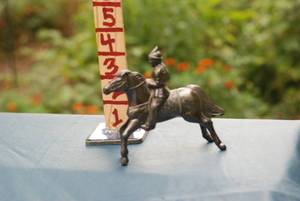 lot 405 image: Metal horse figure...