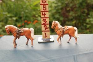 lot 406 image: horse figures...