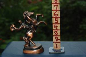 lot 407 image: Metal horse figure...