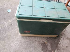 lot 271 image: Cooler filled with tools and more...