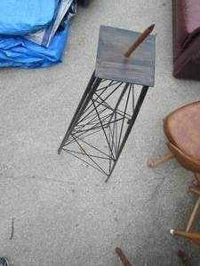 lot 273 image: Tall stand with spike to display...