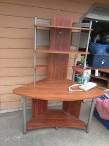 lot 279 image: Multi tiered display shelf 56 wide...