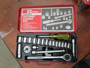 lot 290 image: 22 piece ratchet wrench set...