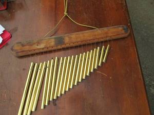 lot 297 image: Solid metal chimes...