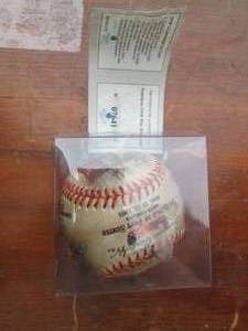 lot 694 image: Autographed baseball