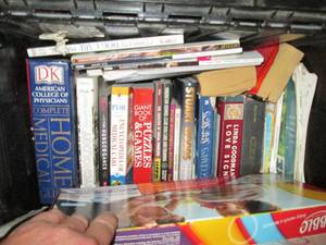 lot 146 image: Top closing bin full of books games...