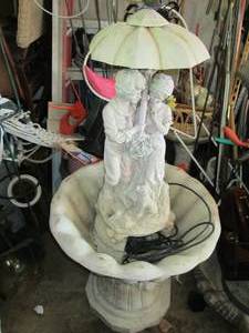 lot 147 image: 54 tall garden fountain...