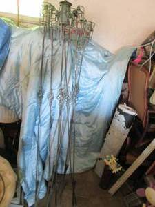 lot 151 image: Lot of metal tiki torch holders...