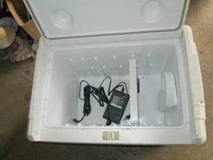 lot 249 image: Cooler with both AC and Car plugs f...