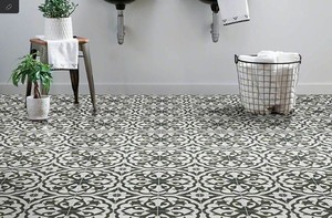 lot 611 image: Roughly 660 Sq Ft  (90 Boxes) Shaw Revival Catalina - 8 Square Floor and Wall Tile