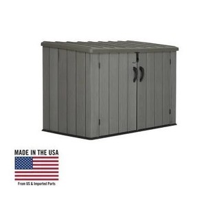 lot 613 image: LIFETIME HORIZONTAL STORAGE SHED (75 CUBIC FEET)