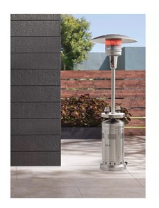 lot 634 image: NEW Members Mark Commercial Grade Gas Patio Heater with LED Table
