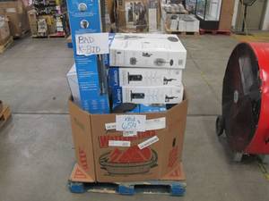 lot 654 image: Pallet of Store Overstock, Returns, Missing Parts, and Damaged Products - Fans