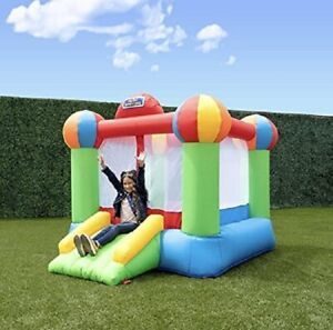 lot 672 image: My 1st Jump n Play Inflatable Bounce House with Slide