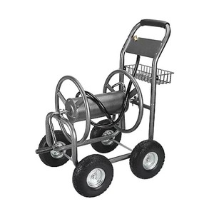 lot 675 image: Members Mark Hose Reel Cart with Steel Basket
