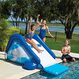 lot 720 image: WOW Sports Inflatable Cascade Pool Slide