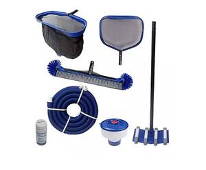 lot 722 image: 8-Piece Pool Cleaning Kit - Essential All-Season Tools