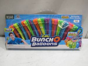 lot 727 image: Zuru Bunch O Balloons Self Sealing Neon Color Water Balloons (465 Balloons Included)