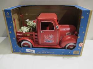 lot 734 image: Members Mark Pre-Lit Freedom Ring Red Vintage Truck