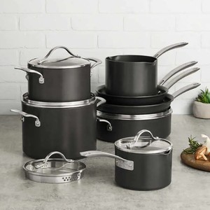 lot 735 image: Kirkland Signature 12-piece Non-Stick Cookware Set - USED
