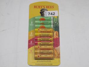 lot 742 image: Burts Bees Lip Balm Variety Pack, 0.15 Ounce (Pack of 10)