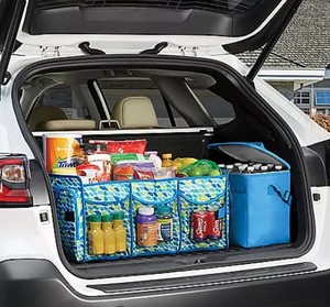 lot 772 image: Members Mark Insulated Trunk Organizer and 30-Can Cooler - Blue Water Drop