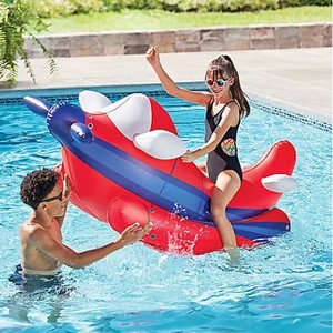 lot 778 image: Members Mark Novelty Ride-On Pool Float - Airplane