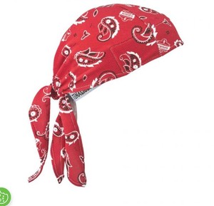 lot 893 image: NEW 2 Pack of Chill-Its 6615 High-Performance Bandana Do Rag - Terry Cloth Sweatband in Red Western