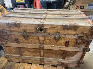 Antique Trunk 20x36x23 Inch Tall