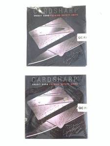 Lot of 2 New Credit Card Knives ($19.95 retail each)