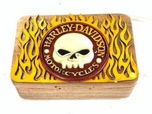 New Harley Davidson Mahogany Locking Box 6 � Inch Wide
