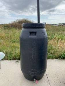 Outdoor Rain Catch with Spigot