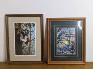 lot 51 image: Beautiful Framed Bird Art Prints Collection