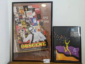 lot 70 image: 2 Framed Obscene & Palm Springs Vintage Posters